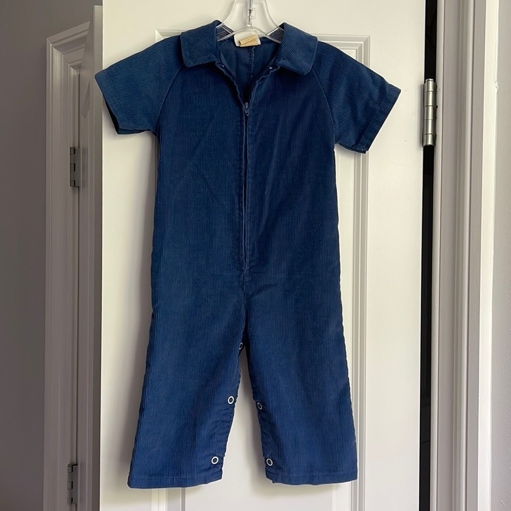 Vintage JC Pennys Corduroy Coveralls, 18 Months